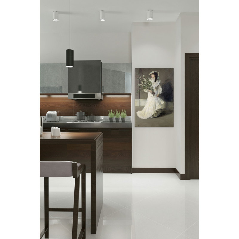 'Spring' - Wrapped Canvas Painting Print, Black Floater Framed Canvas, No Mat, 60" H x 40" W x 1.5" D