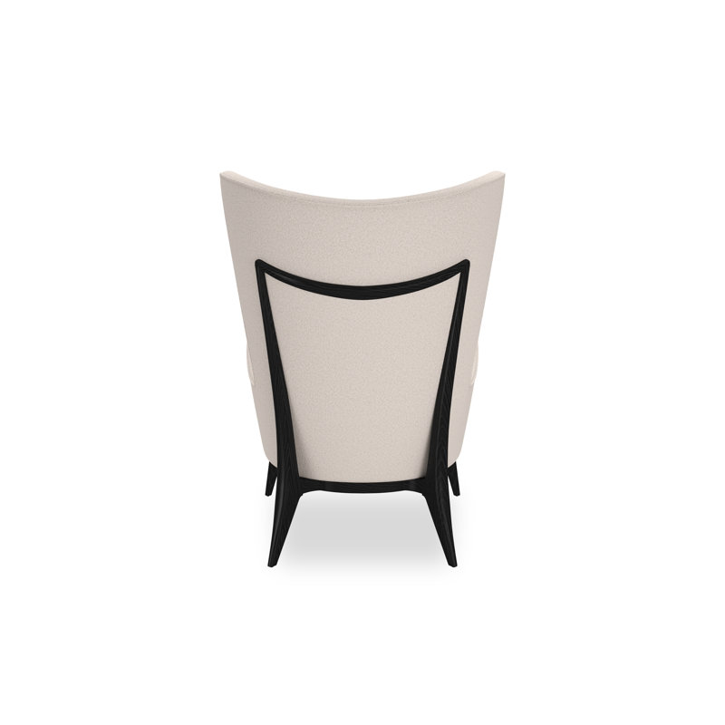 Caracole Upholstery Wingback Chair, White