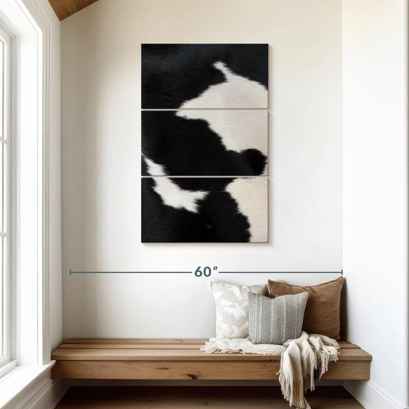 Brampt Cow Hide, 45" H x 28" W