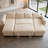 105" Corduroy Sectional Sofa With U-Shaped Pull-Out Bed, Double  Storage Chaise Lounges, Usb Ports, Tool-Free Assembly, Soft Skin-Friendly Fabric For Living Room, Bedroom, Apartment, Office-1160156555