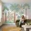 Papier peint paysage tropical avec palmiers-297101900-297101897