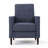 Button Tufted Upholstered Manual Push-Back Recliner-1795115051