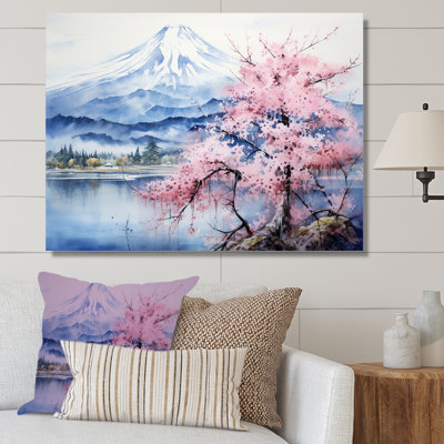 " Cherry Blossom Lake In Japan "