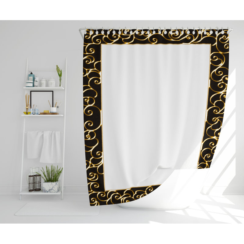 Orval Polyester Shower Curtain Set, 168cm H x 168cm W