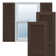 True Fit PVC Two Equal Louver Shutters