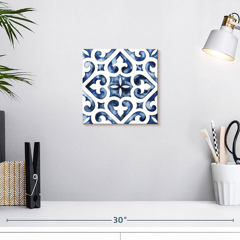 Kerner Cobalt Tile VI, 10" H x 10" W