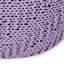 Pouf tricoté en coton lavande séduction - ou coussin de sol capacité de poids de 200 lb