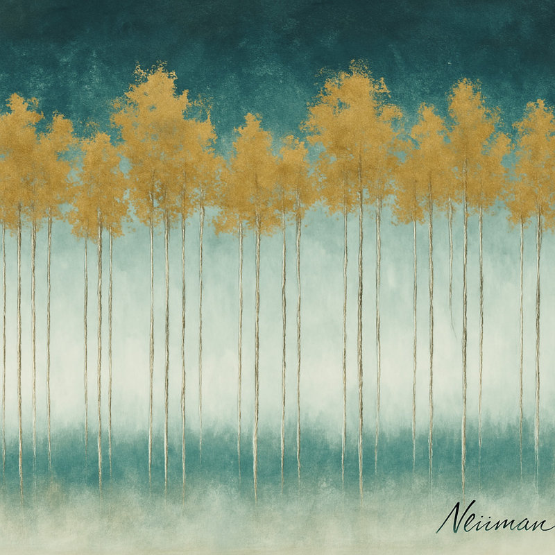 «Golden Grove» par Neirman - Art mural sur toile tendue, H 40 po x l 40 po