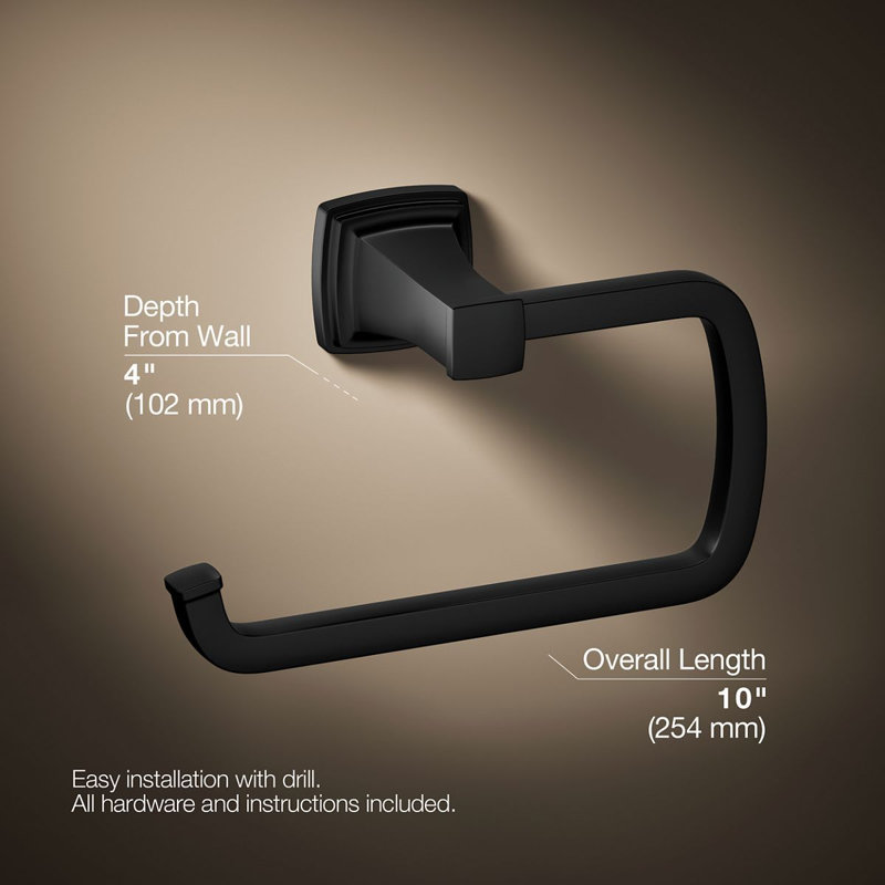 Towel Ring, Black