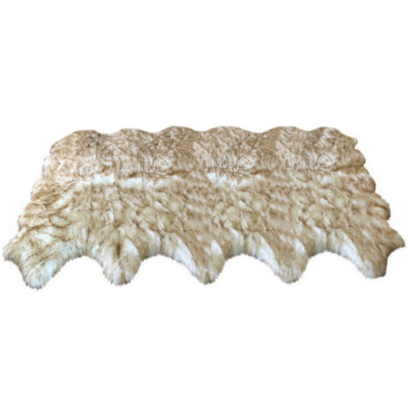 Tapis brun à poils longs Atterberry, Nouveauté 5 pi 5 po x 8 pi 6 po