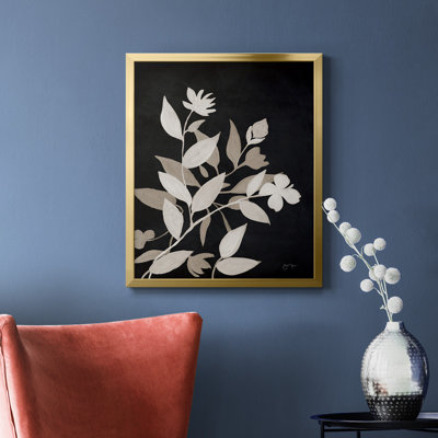 Silhouette de minuit I, toile encadrée de qualité supérieure - prête à être accrochée