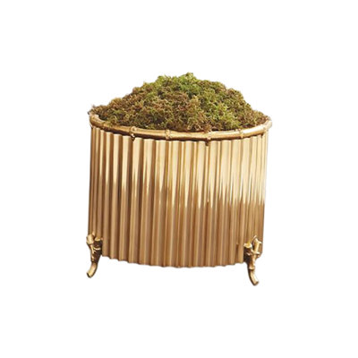 Corrugated Bamboo Cachepot