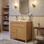 Meuble-lavabo en bois naturel 30 po Modern