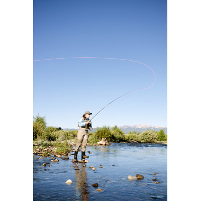 Fly Fishing by Urbancow - Wrapped Canvas Print