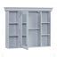 Armoire de rangement murale avec porte miroir, armoire de salle de bain moderne avec miroir, armoire à pharmacie avec 6 tablettes ouvertes