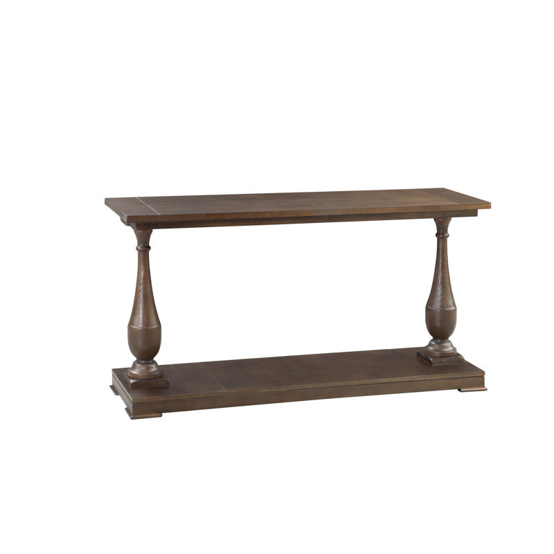 54'' Console Table, Smoked Barnwood