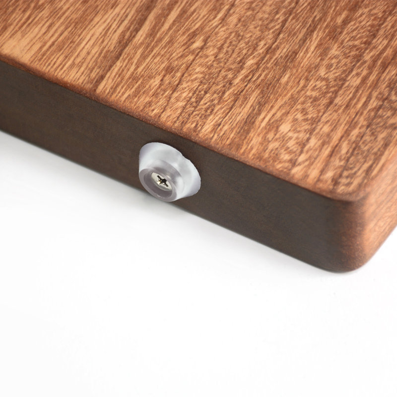 Planche à découper 100% en bois massif Luxdecor 15,7 x 11,18 po (38 x 28 cm) sans colle - une seule planche à découper sans teinture
