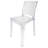 Clear Resin Square Back  Chair By Chivari
