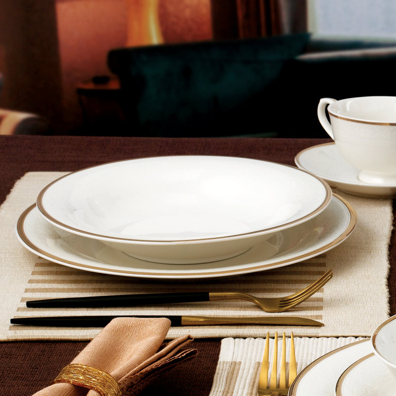 Service de table 24 pièces Lorren Home Trends - Bone China, Service for 4 par Lorren Home Trends-Daisy