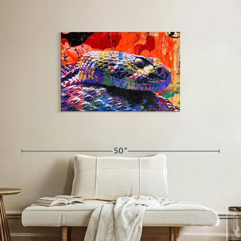 Brampt Western Diamondback, 24" H x 36" W