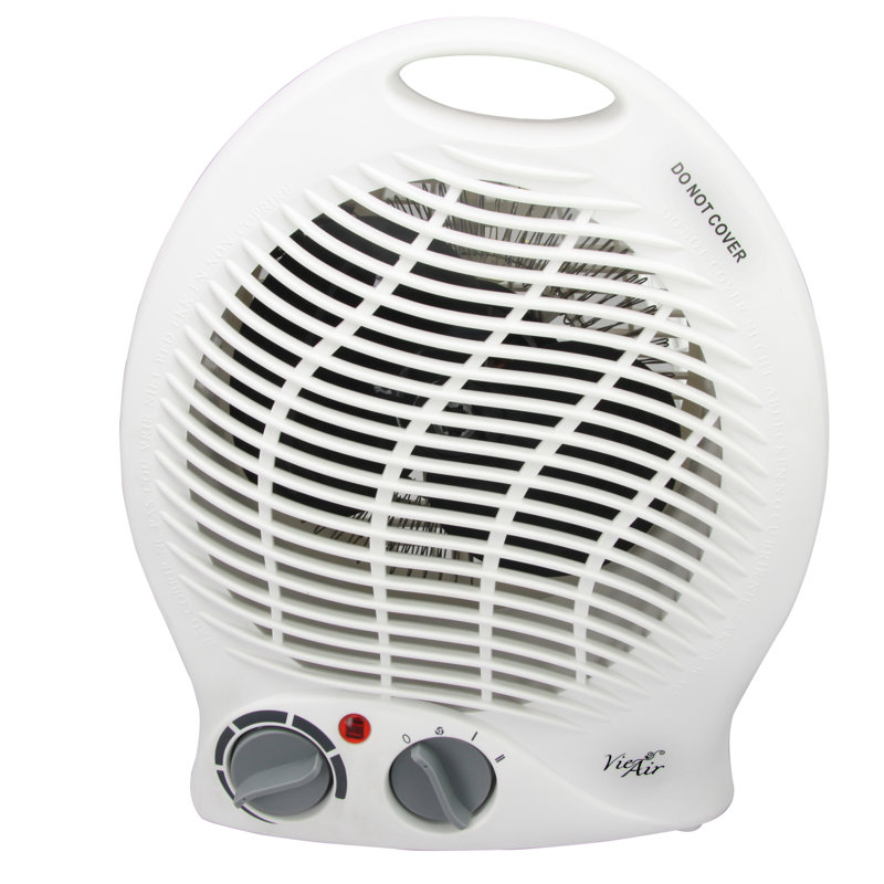 Vie Air 1500W Portable Fan Heater With Adjustable Thermostat, Dual Heat Settings, Safety Shut-Off, And Fan-Only Mode – Ideal For Home, Office & Dorm Room Comfort