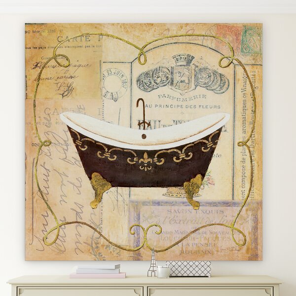 Ophelia & Co. Bain De Luxe I On Canvas Print & Reviews | Wayfair