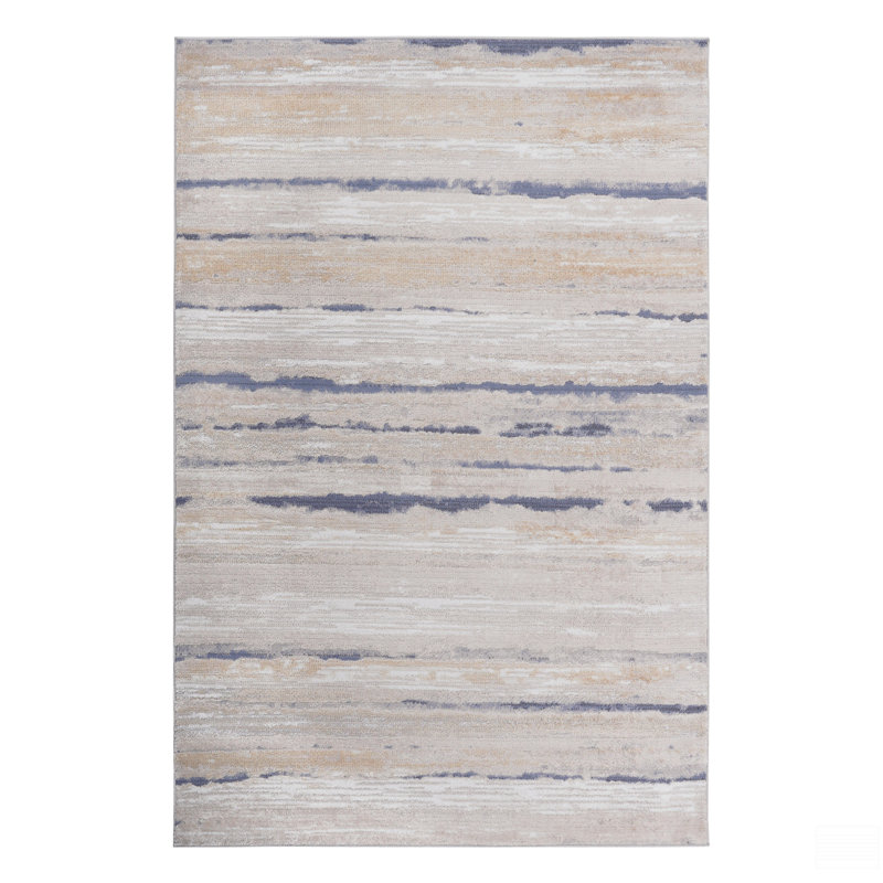 Striped Non-Shedding Living Room Bedroom Dining Home Office Stylish And Stain Resistant Area Rug, Rectangle 5'3" x 7'6"