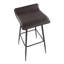 Tabouret de bar pivotant à hauteur fixe Camargo avec pieds fuselés en métal-819937207