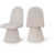 Tissu en polyester beige est en rupture de stock