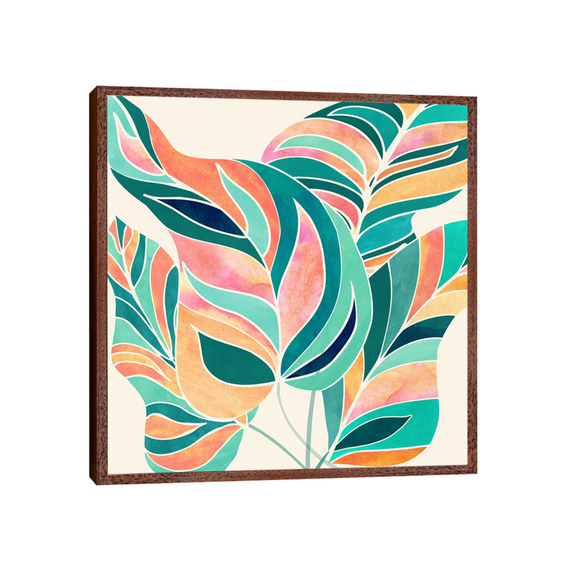 Rise Up - Print on Canvas, Classic Brown Wood Floater Framed, 66.04cm H x 66.04cm W x 3.81cm D