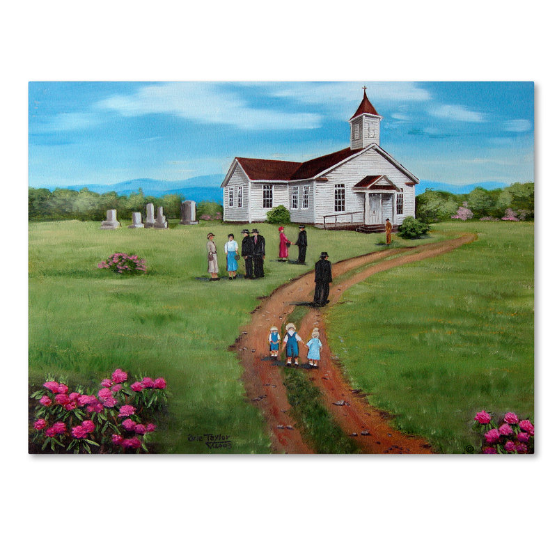 Modern Framed Landscape Canvas Art in 14" x 19"