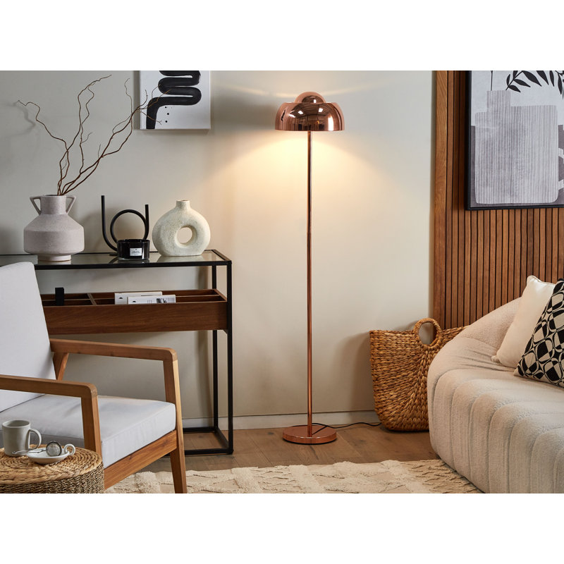 Aakanksha 148 H cm Traditional Floor Lamp, Copper, Copper