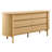 Cadence 6-Drawer Curved Dresser In Oak-117805732