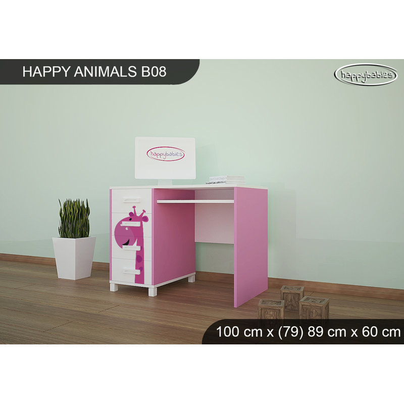 100cm Writing Desk, Pink