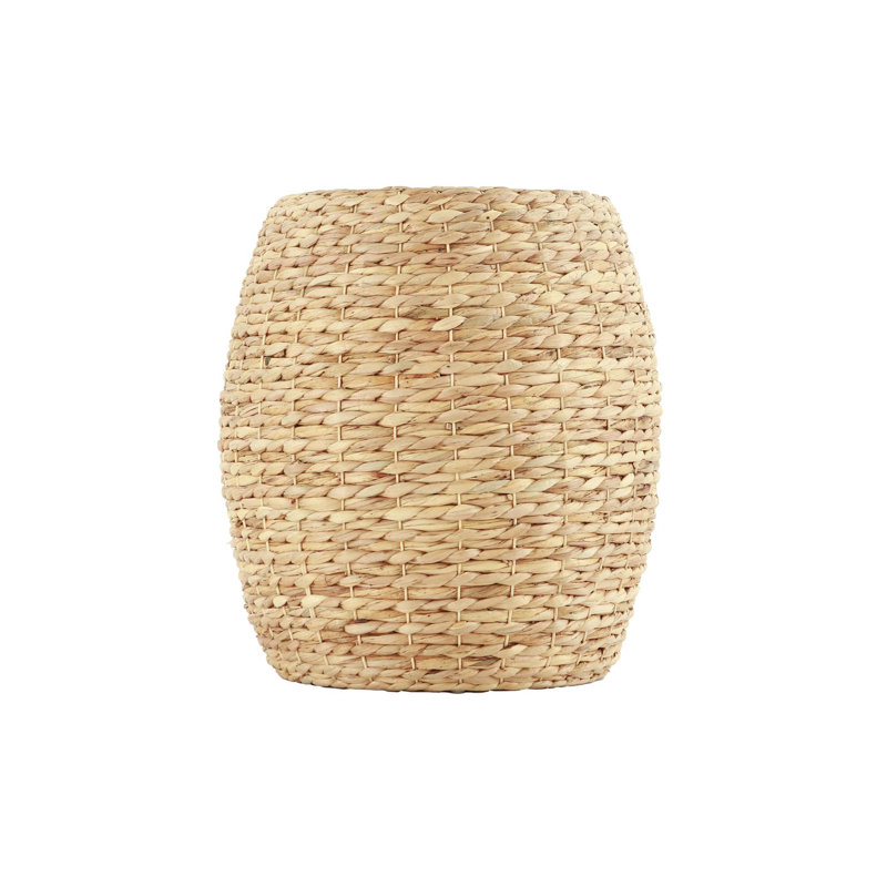 Artisanal Handwoven Rattan Side Table