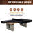 Barrington 9 ft Aurora Outdoor Ping Pong Table Easy Assembly Official Size Combo Dining and Tennis Table with Removable Metal Net and Fitted Table Cover