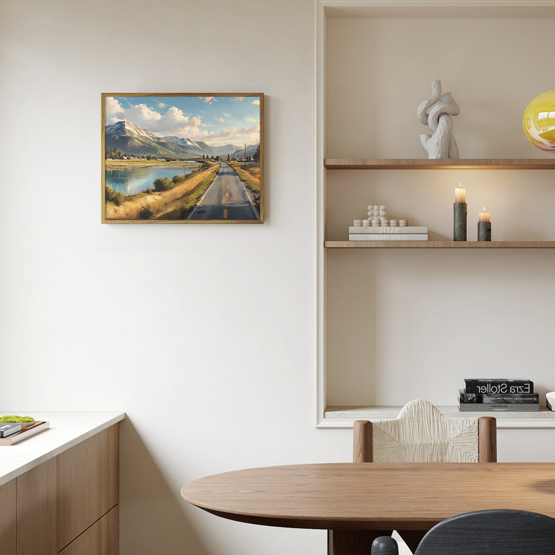 Framed Chemical Fiber Cloth Wall Art Vintage Decor,  Vintage Painting Wall Art Prints, Wall Art For Living Room Bedroom Bathroom,8x10in Millwood Pines