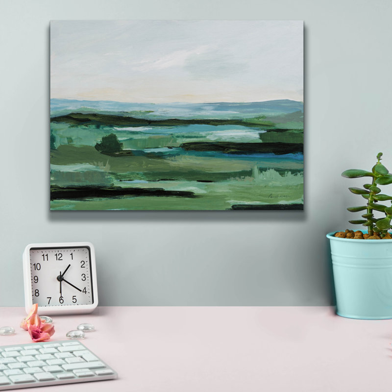 Toile épique «Resplendent Green» par Pamela Munger, H 12 po x l 16 po x P 0,75 po