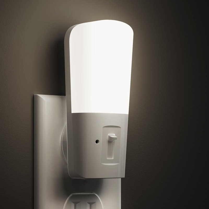Amber Night Light 2Pack Plug Night Light, Blanc