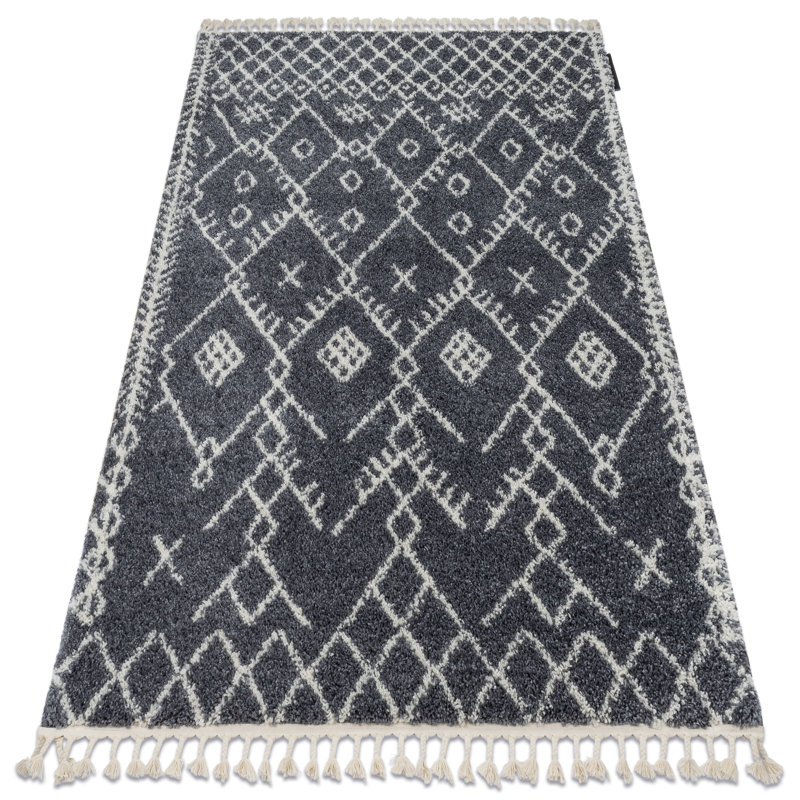 Berber Geometric Area Rug, Rectangle 140 x 190cm