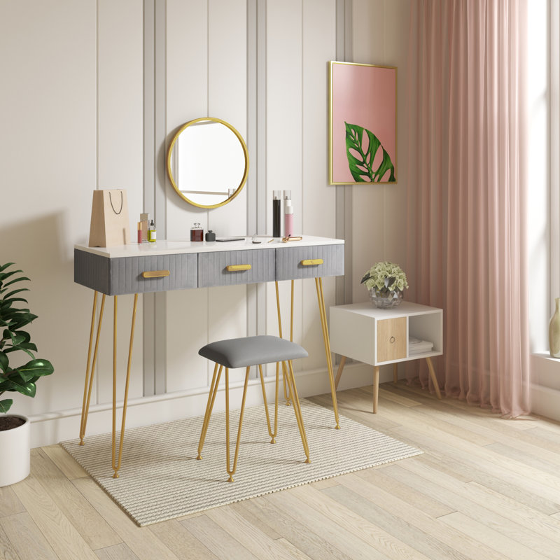 Lebron Dressing Table with Mirror