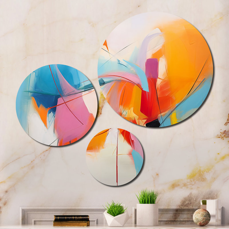 Abstract Wall Decor on Metal