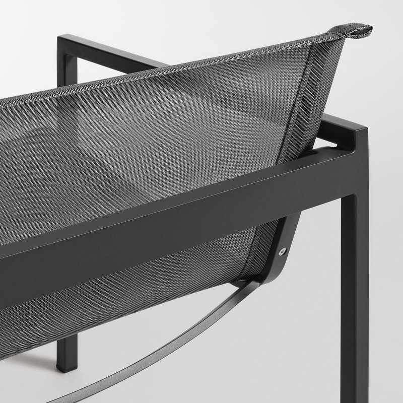 Skiff Outdoor Lounge Chair, Carbon