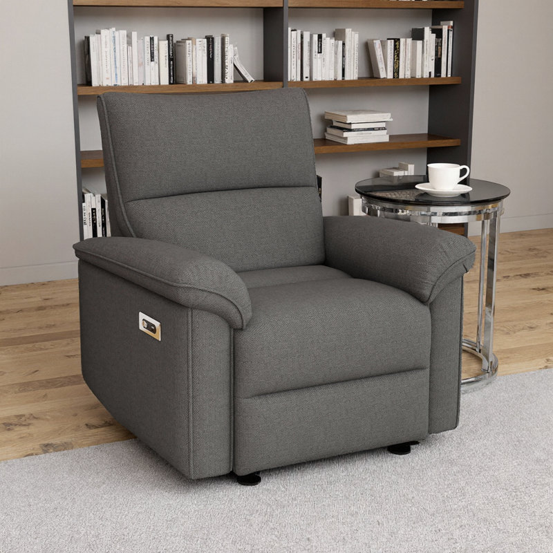 Fauteuil inclinable électrique près du mur avec charge USB - Conception compacte peu encombrante, offrant un confort en nuage pour les appartements et les petits espaces