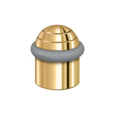 Deltana UFBD4505U26 Round Universal Floor Bumper Dome Cap 1-5/8", Solid Brass in Polished Chrome