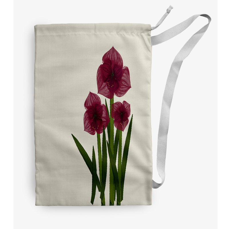 Sac à linge Amaryllis, Petit (H 29 po x l 18 po), Rouge