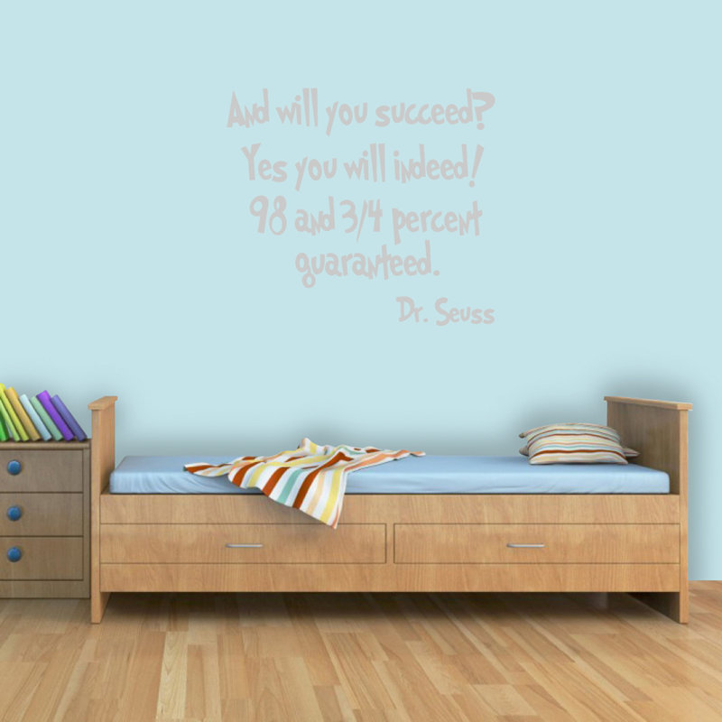 Text & Numbers Wall Decal, Silver