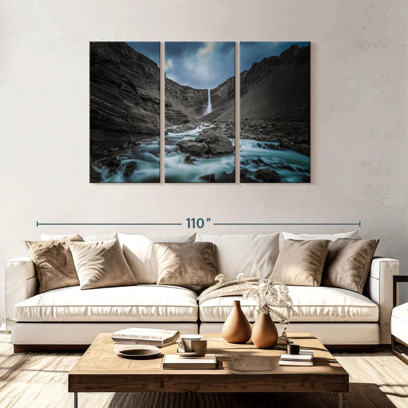 Cascade Alvord Hengifoss, H 48 po x l 74 po