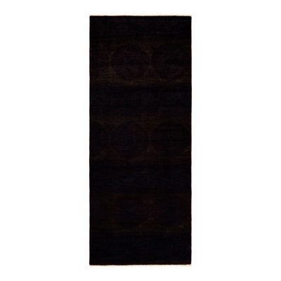 Tapis brun noué à la main Vannatta, unique en son genre