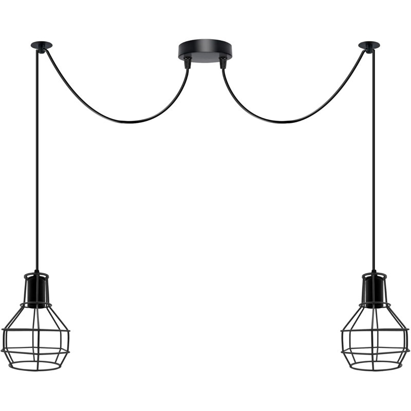 - Light Black Cluster Pendant, 2